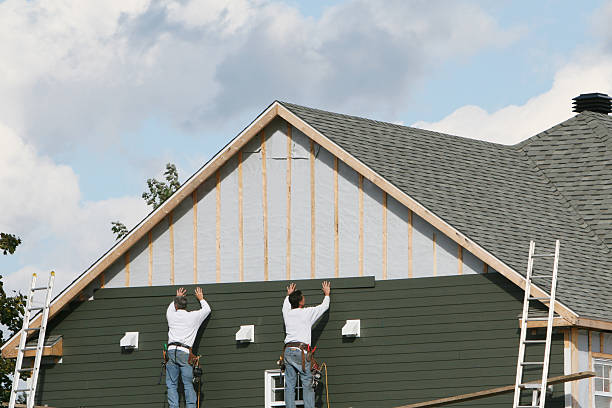Professional Vinyl Siding technician working in Apex, NC